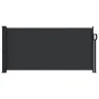 Toldo lateral retráctil negro 100x500 cm de , Sombrillas - Ref: Foro24-4004384, Precio: 86,18 €, Descuento: %