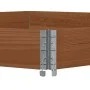 Arriate elevado hexagonal madera maciza pino marrón 160x160 cm by , Pots and planters - Ref: Foro24-4010320, Price: 66,56 €, ...