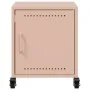 Nachttisch aus rosa Stahl 36x38,5x43,5 cm von , Nachttische - Ref: Foro24-846616, Preis: 49,23 €, Rabatt: %