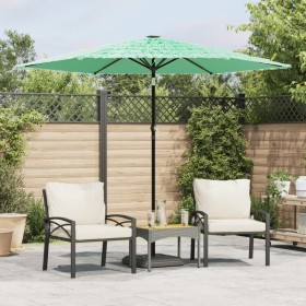Sombrilla de jardín con poste de acero verde 268x268x226 cm de , Sombrillas - Ref: Foro24-4005103, Precio: 91,72 €, Descuento: %