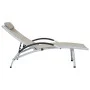 Cream textilene aluminum sun lounger by vidaXL, Loungers - Ref: Foro24-310502, Price: 147,18 €, Discount: %