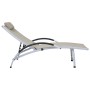 Tumbona de aluminio textilene crema de vidaXL, Tumbonas - Ref: Foro24-310502, Precio: 149,47 €, Descuento: %