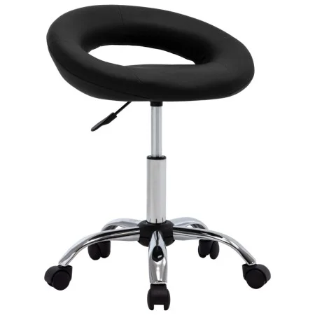 Black synthetic leather work chair with wheels by vidaXL, Office chairs - Ref: Foro24-323664, Price: 72,58 €, Discount: %
