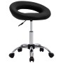 Schwarzer Arbeitsstuhl aus Kunstleder mit Rollen von vidaXL, Bürostühle - Ref: Foro24-323664, Preis: 74,00 €, Rabatt: %