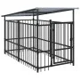 Outdoor dog kennel with steel roof 1.88 m² by , Dog kennels and fences - Ref: Foro24-3124588, Price: 260,22 €, Discount: %
