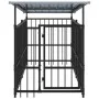 Outdoor dog kennel with steel roof 1.88 m² by , Dog kennels and fences - Ref: Foro24-3124588, Price: 260,22 €, Discount: %