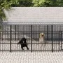 Außenzwinger mit Stahldach 11,26 m² von , Hundehütten und Zäune - Ref: Foro24-3124611, Preis: 980,39 €, Rabatt: %