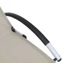 Cream textilene aluminum sun lounger by vidaXL, Loungers - Ref: Foro24-310502, Price: 147,18 €, Discount: %
