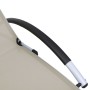 Tumbona de aluminio textilene crema de vidaXL, Tumbonas - Ref: Foro24-310502, Precio: 149,47 €, Descuento: %