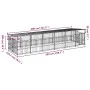 Außenzwinger mit Stahldach 11,26 m² von , Hundehütten und Zäune - Ref: Foro24-3124611, Preis: 980,39 €, Rabatt: %