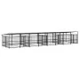 Outdoor dog kennel with steel roof 15.02 m² by , Dog kennels and fences - Ref: Foro24-3124670, Price: 1,00 €, Discount: %