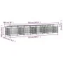 Outdoor dog kennel with steel roof 15.02 m² by , Dog kennels and fences - Ref: Foro24-3124670, Price: 1,00 €, Discount: %