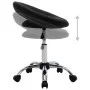 Black synthetic leather work chair with wheels by vidaXL, Office chairs - Ref: Foro24-323664, Price: 72,58 €, Discount: %