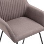 Esszimmerstühle, 2 Stück, grauer Taupé-Stoff von , Essstühle - Ref: Foro24-249816, Preis: 179,52 €, Rabatt: %