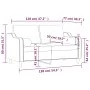 2-seater sofa with light gray fabric cushions, 120 cm by , Sofas - Ref: Foro24-3200837, Price: 225,06 €, Discount: %