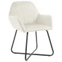Esszimmerstühle, 4 Stück, cremefarbenes Samtgewebe. von , Essstühle - Ref: Foro24-277013, Preis: 435,61 €, Rabatt: %