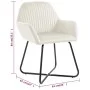 Dining chairs 4 units cream velvet by , dining chairs - Ref: Foro24-277013, Price: 443,54 €, Discount: %