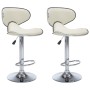 Kitchen stools 2 units cream-colored synthetic leather by vidaXL, Kitchen stools - Ref: Foro24-323647, Price: 139,78 €, Disco...