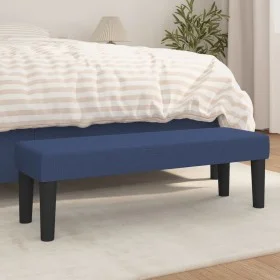 Blue fabric bench 100x30x30 cm by , Banks - Ref: Foro24-346650, Price: 58,79 €, Discount: %