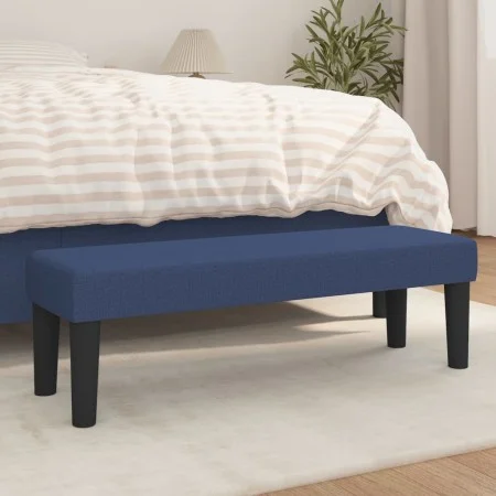 Banco de tela azul 100x30x30 cm de , Bancos - Ref: Foro24-346650, Precio: 58,79 €, Descuento: %