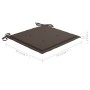 Gartenstühle 2 Stück Teakholz mit grauen Taupe-Kissen von , Gartenstühle - Ref: Foro24-3062738, Preis: 317,67 €, Rabatt: %