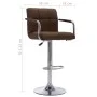 Barhocker aus braunem Stoff von , Küchenhocker - Ref: Foro24-283412, Preis: 89,78 €, Rabatt: %
