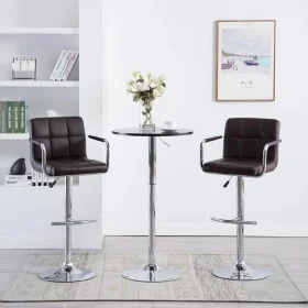 Küchenhocker, 2 Stück, braunes Kunstleder von , Küchenhocker - Ref: Foro24-323626, Preis: 148,32 €, Rabatt: %