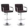Küchenhocker, 2 Stück, braunes Kunstleder von , Küchenhocker - Ref: Foro24-323626, Preis: 151,44 €, Rabatt: %