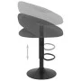 Küchenhocker, 2 Stück, dunkelgrauer Samt von , Küchenhocker - Ref: Foro24-333270, Preis: 137,36 €, Rabatt: %