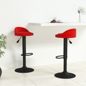 Küchenhocker 2 Stück in rotem Samtweinrot von , Küchenhocker - Ref: Foro24-333607, Preis: 109,93 €, Rabatt: %