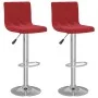 Küchenhocker 2 Stück in rotem Samtweinrot von , Küchenhocker - Ref: Foro24-333693, Preis: 120,46 €, Rabatt: %