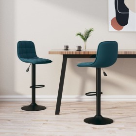 Küchenhocker, 2 Stück, blauer Samt von , Küchenhocker - Ref: Foro24-333995, Preis: 127,53 €, Rabatt: %