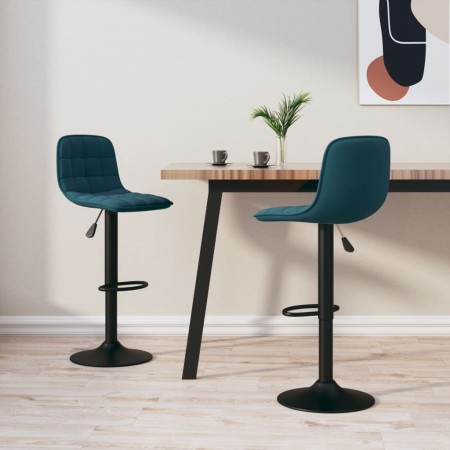 Küchenhocker, 2 Stück, blauer Samt von , Küchenhocker - Ref: Foro24-333995, Preis: 127,53 €, Rabatt: %