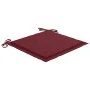 Garden chairs 8 units solid teak with burgundy cushions by , Garden chairs - Ref: Foro24-3072926, Price: 485,33 €, Discount: %