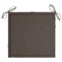 Gartenstühle 4 Stück Teakholz mit grauen Taupe-Kissen von , Gartenstühle - Ref: Foro24-3073012, Preis: 591,22 €, Rabatt: %