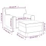 Sessel mit Hocker aus synthetischem rotem Leder, 60 cm. von , Sofas - Ref: Foro24-3201162, Preis: 236,03 €, Rabatt: %