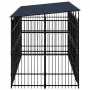 Außenzwinger mit einem Stahldach von 9,22 m². von , Hundehütten und Zäune - Ref: Foro24-3097968, Preis: 1,00 €, Rabatt: %