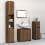 4-piece bathroom furniture set made of brown oak plywood by , Bathroom furniture - Ref: Foro24-3143930, Price: 207,74 €, Disc...