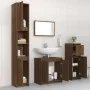 4-piece bathroom furniture set made of brown oak plywood by , Bathroom furniture - Ref: Foro24-3143930, Price: 203,47 €, Disc...