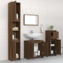 Set de muebles baño 4 pzas madera contrachapada roble marrón de , Muebles de baño - Ref: Foro24-3143930, Precio: 211,47 €