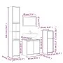 4-teiliges Badezimmermöbelset aus Eichenholz-Sperrholz in Braun. von , Badezimmermöbel - Ref: Foro24-3143930, Preis: 201,99 €...