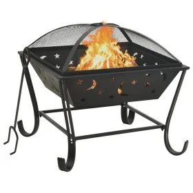 Brasero con atizador acero XXL 62 cm de vidaXL, Chimeneas - Ref: Foro24-311893, Precio: 89,94 €, Descuento: %
