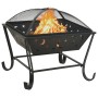 XXL-Stahlkohlenbecken mit Schürhaken 62 cm von vidaXL, Kamine - Ref: Foro24-311893, Preis: 88,33 €, Rabatt: %