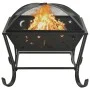 XXL steel brazier with poker 62 cm by vidaXL, Chimneys - Ref: Foro24-311893, Price: 89,76 €, Discount: %