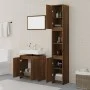 3-teiliges Badezimmermöbelset aus Eichenholz-Sperrholz in Braun. von , Badezimmermöbel - Ref: Foro24-3152721, Preis: 151,79 €...