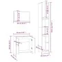 3-teiliges Badezimmermöbelset aus Eichenholz-Sperrholz in Braun. von , Badezimmermöbel - Ref: Foro24-3152721, Preis: 151,79 €...