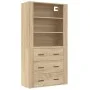 Hoher Schrank aus Sperrholz in Eichenholzfarbe. von , Sideboards - Ref: Foro24-3185394, Preis: 172,04 €, Rabatt: %