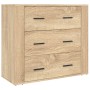 Aparador alto madera contrachapada color roble de , Aparadores - Ref: Foro24-3185394, Precio: 172,47 €, Descuento: %