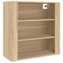 Aparador alto madera contrachapada color roble de , Aparadores - Ref: Foro24-3185394, Precio: 172,47 €, Descuento: %