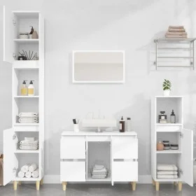 3-teiliges Badezimmermöbelset aus weißem Sperrholz von , Badezimmermöbel - Ref: Foro24-3185597, Preis: 208,28 €, Rabatt: %